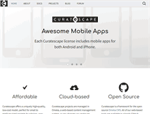 Tablet Screenshot of curatescape.org